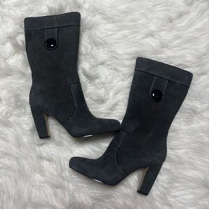 Franco Sarto Women’s Moon Boot in Dark Gray Leather size 6.5